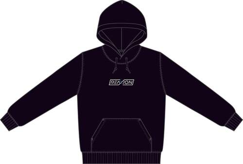 【BtoB】REAXION_ドライストレッチプルオーバーパーカー／ブラック