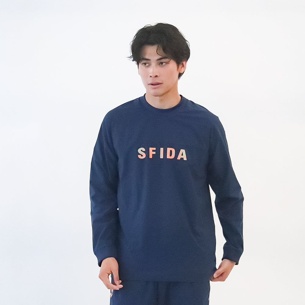 裏メッシュストレッチウインドクルートップ／SFIDA（スフィーダ）