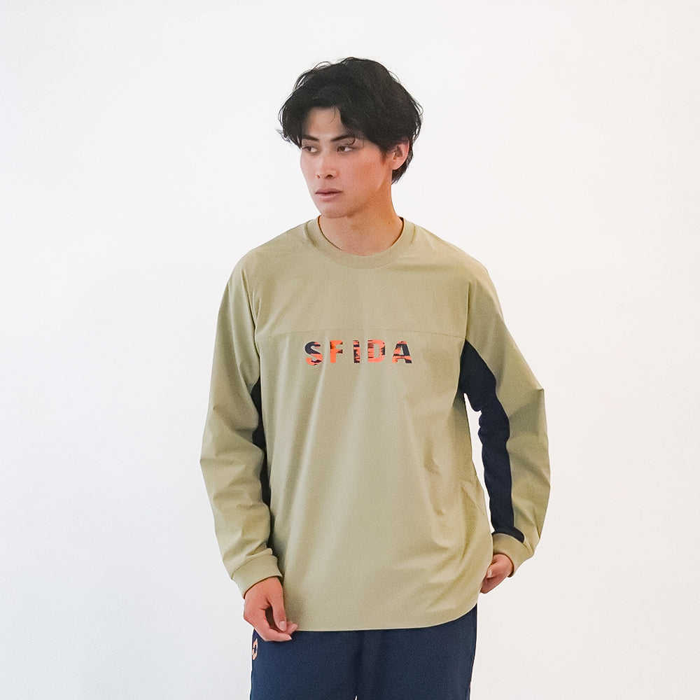 裏メッシュストレッチウインドクルートップ／SFIDA（スフィーダ）