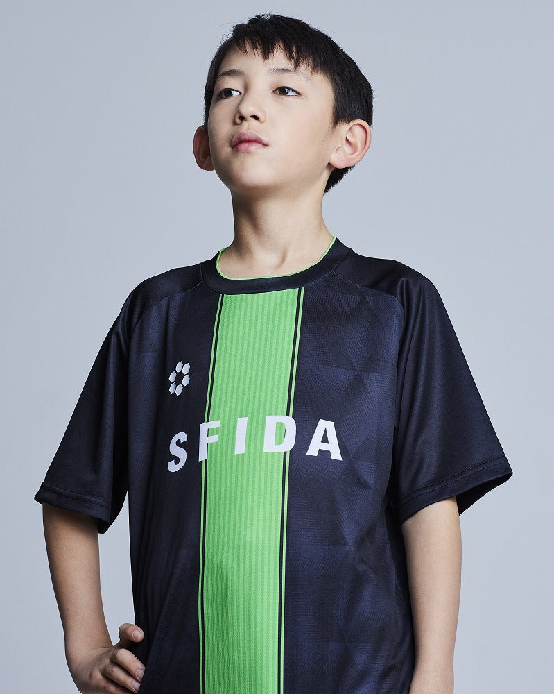 [キッズ/ジュニア]プラクティスシャツ センターストライプJR／SFIDA（スフィーダ）