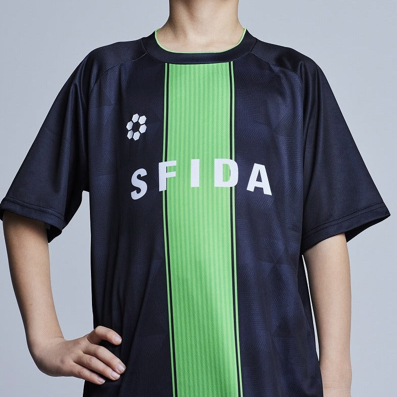 [キッズ/ジュニア]プラクティスシャツ センターストライプJR／SFIDA（スフィーダ）
