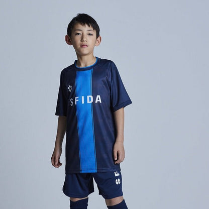 [キッズ/ジュニア]プラクティスシャツ センターストライプJR／SFIDA（スフィーダ）