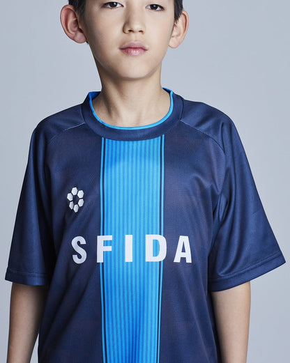 [キッズ/ジュニア]プラクティスシャツ センターストライプJR／SFIDA（スフィーダ）