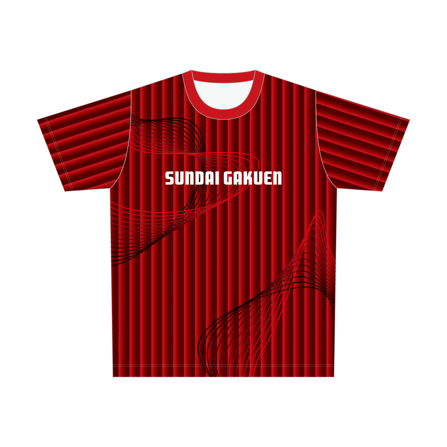 駿台学園サッカー部 フルデザインTシャツB（番号・ネームなし）