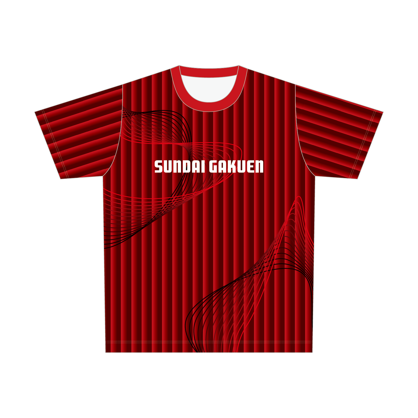 駿台学園サッカー部 フルデザインTシャツB（番号・ネームあり）