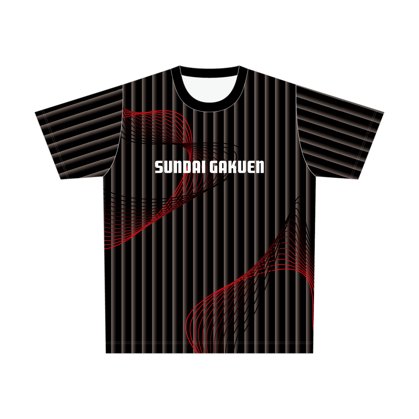 駿台学園サッカー部 フルデザインTシャツB（番号・ネームあり）