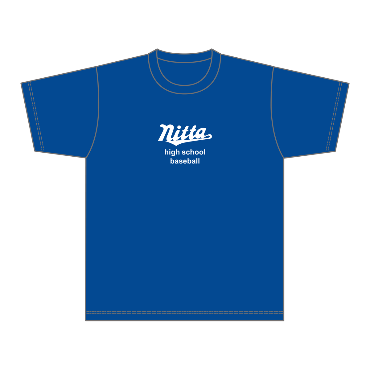【デモ】新田高校野球部_TシャツB