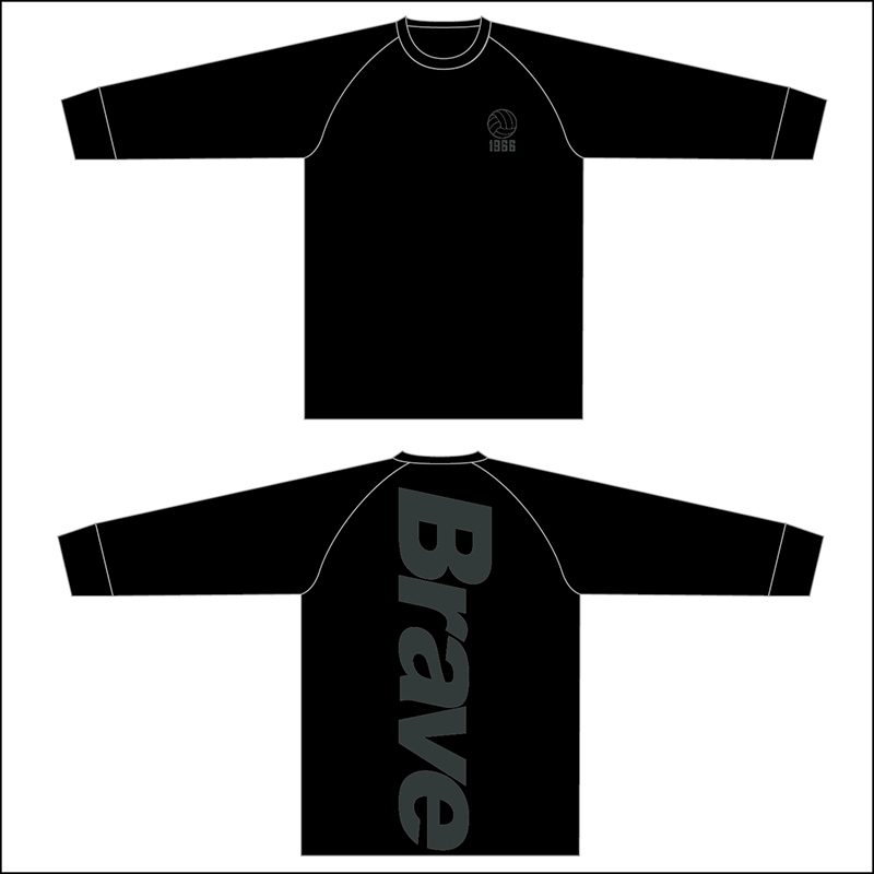 【BtoB】上尾朝日_長袖プラクティスTシャツ（ブラック）