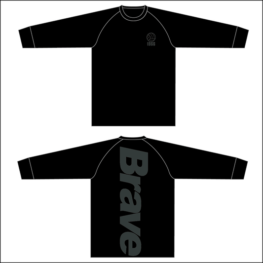 【BtoB】上尾朝日_長袖プラクティスTシャツ（ブラック）