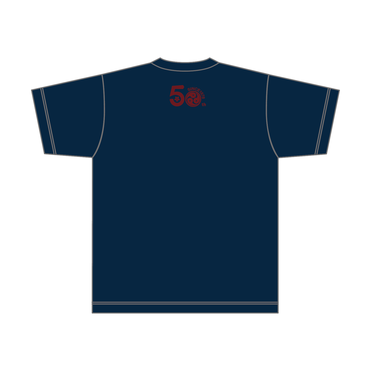まがたま太鼓 コットンTシャツ／レッドロゴ