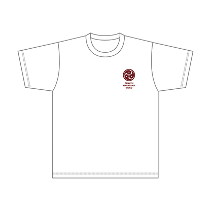 まがたま太鼓 コットンTシャツ／レッドロゴ