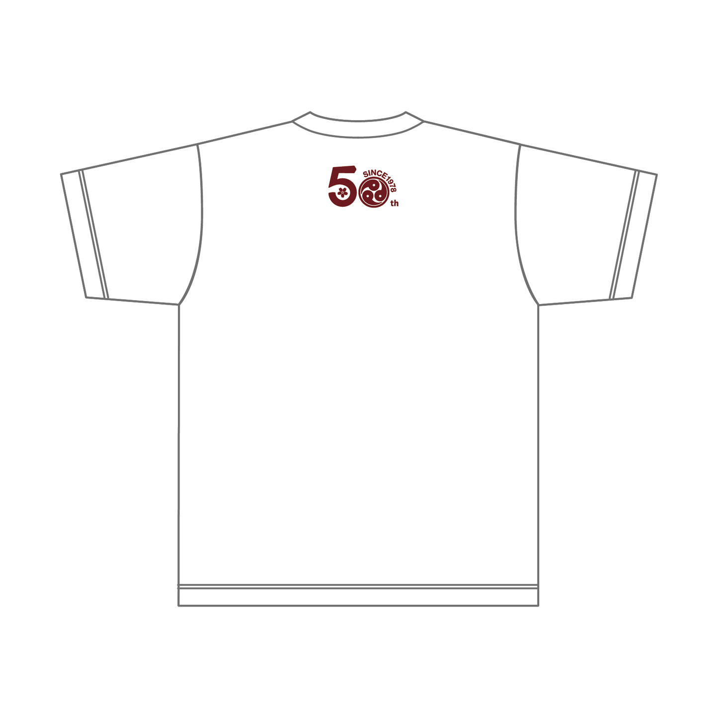 まがたま太鼓 コットンTシャツ／レッドロゴ