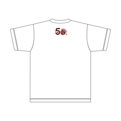 まがたま太鼓 コットンTシャツ／レッドロゴ