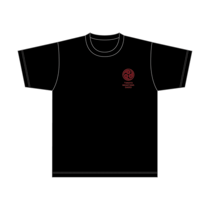 まがたま太鼓 コットンTシャツ／レッドロゴ