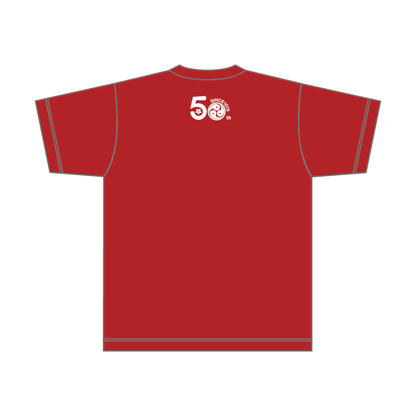 まがたま太鼓 コットンTシャツ／ホワイトロゴ
