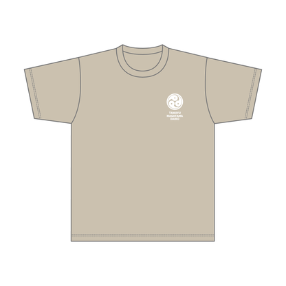まがたま太鼓 コットンTシャツ／ホワイトロゴ