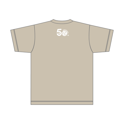 まがたま太鼓 コットンTシャツ／ホワイトロゴ