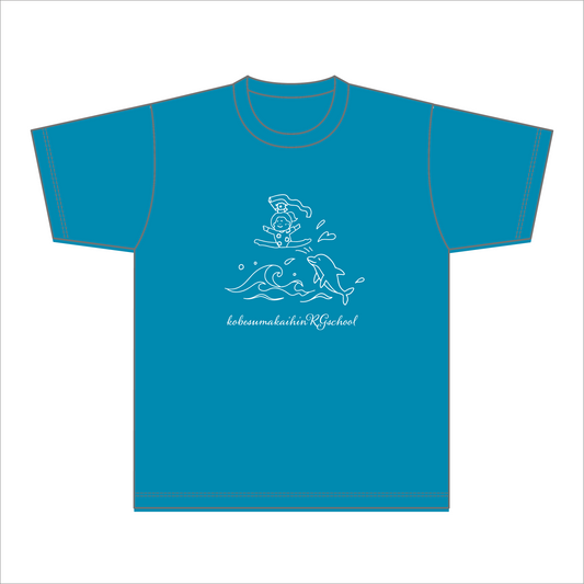 【BtoB】アイリー新体操_ドライTシャツ_イルカ／ターコイズ