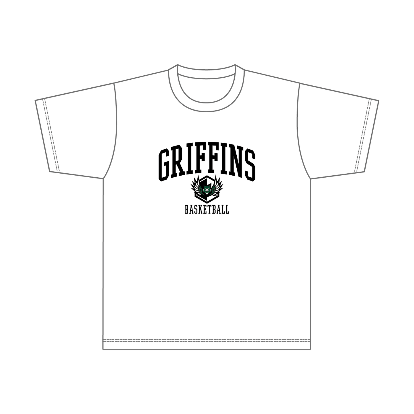GRIFFINS ドライスムースTシャツ／ホワイト