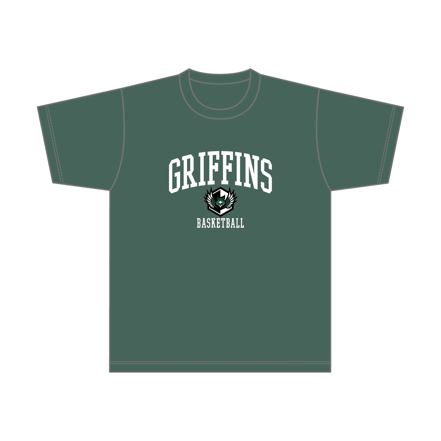 GRIFFINS ドライスムースTシャツ／アイビーグリーン