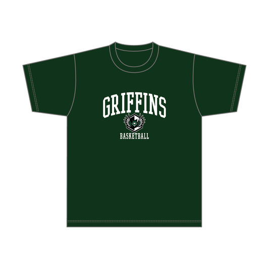 GRIFFINS コットンTシャツ／フォレストグリーン