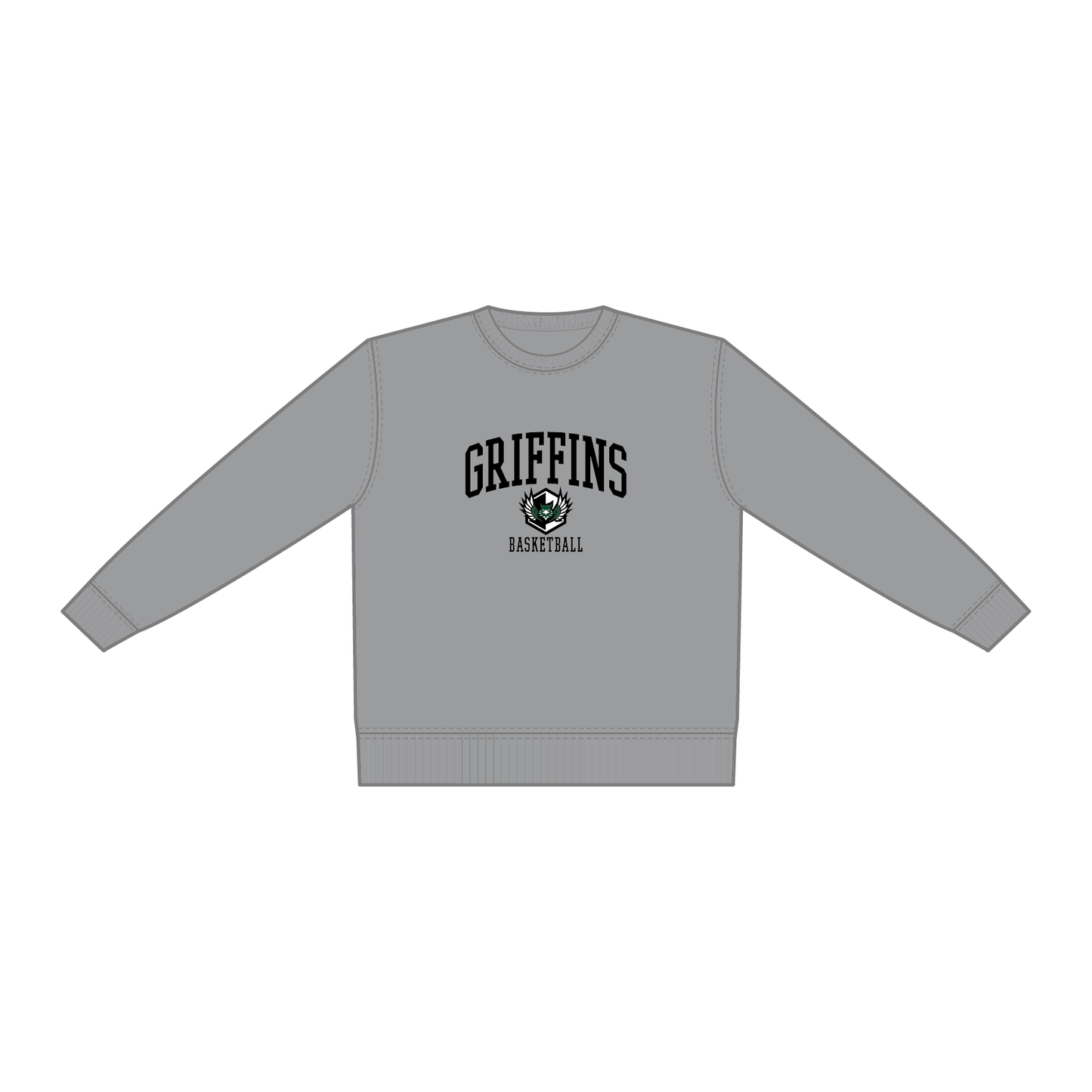 GRIFFINS コットンスウェット／ミックスグレー