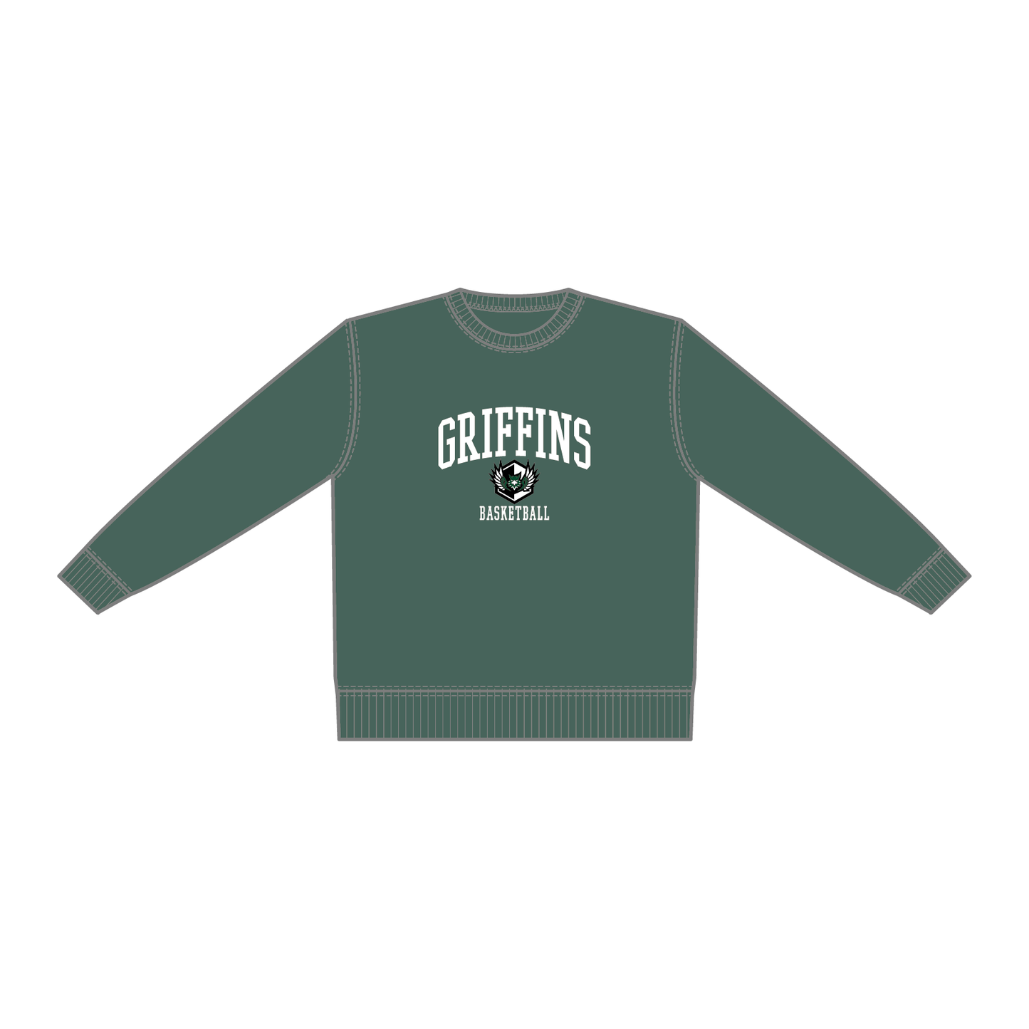 GRIFFINS コットンスウェット／アイビーグリーン