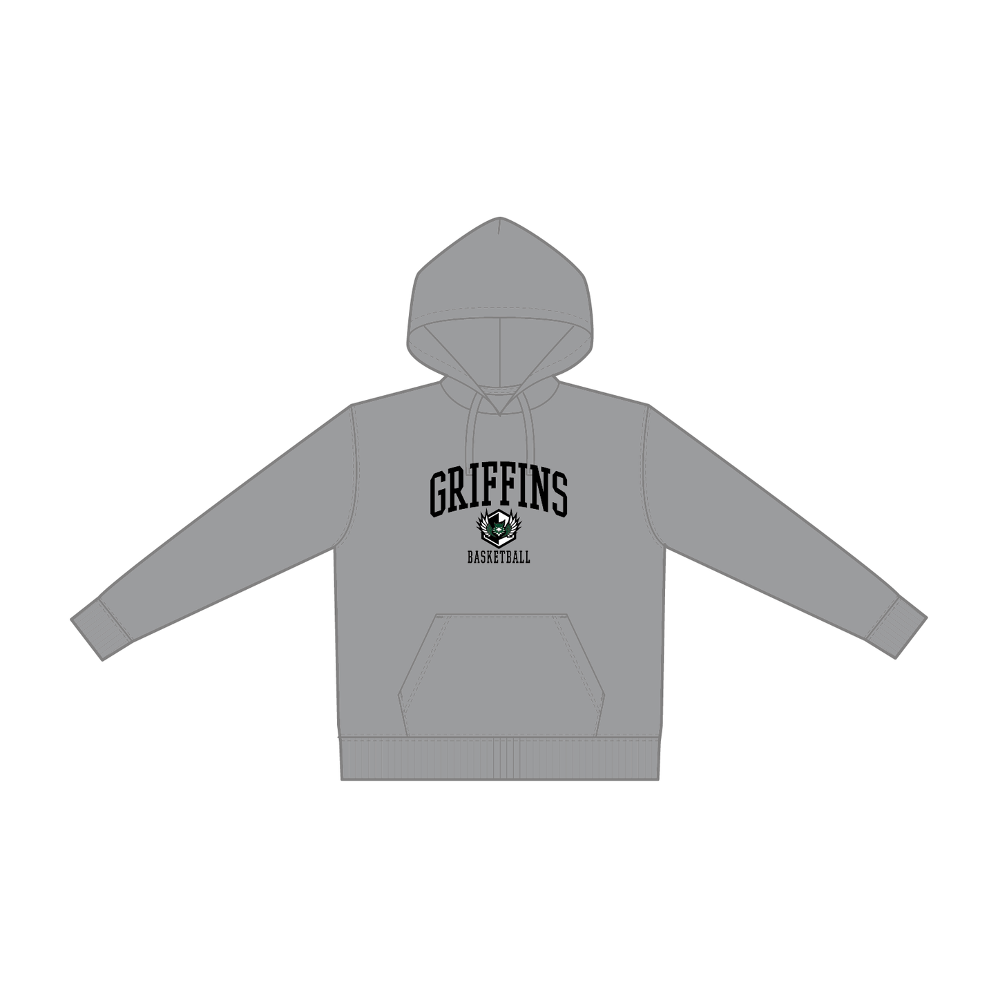 GRIFFINS コットンパーカー／ミックスグレー