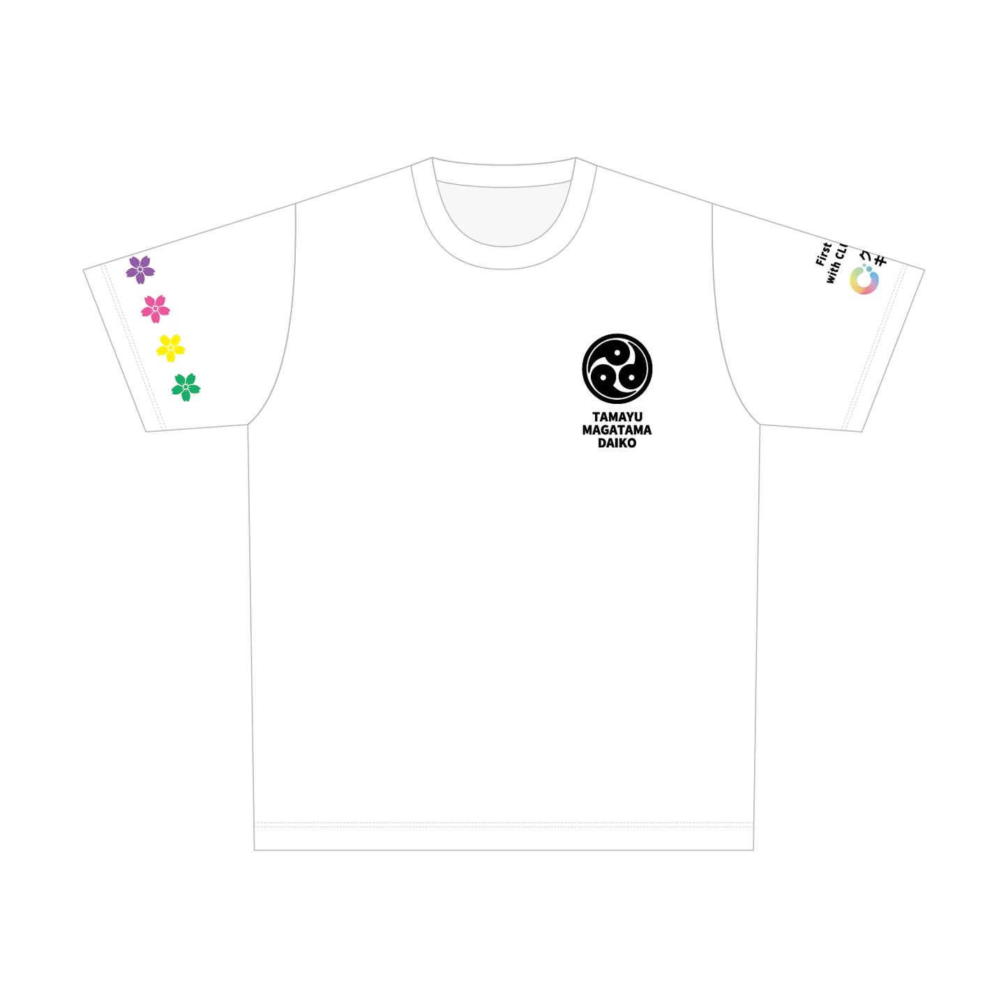 玉湯まがたま太鼓 一般向け50周年記念Tシャツ